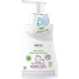 Uravas Store INCIA%100 Doğal Organik Sertifikalı Bebek Köpük Şampuanı Saç Vücut Lavanta Konak Önleyici Yenidoğan 200 ml
