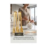 Uravas Store Inês Gold 3'lü Paslanmaz Çelik Mini Şeker Maşası Seti 12CM 722952