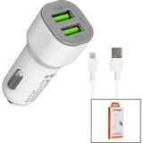 Uravas Store Iphone - Kablolu Oto - Araç Çakmaklık Şarj Başlık Set 3.1A - 15.5W - 1mt Kablo HY-X44 (5047)