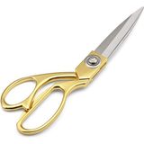 Uravas Store Janissary Kumaş, Deri, Kot Kesim 21CM Altın Sarısı Profesyonel Terzi Makası, 525125429