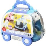 Uravas Store JND-6801 Taşıma Araba Çantalı Hareketli Pilli Kedi Set -Vardem Oyuncak