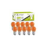 Uravas Store Joyecar PY21W BAU15S Amber Ecco Series Otomobil Lambası, 12V 21W,%60 Daha Fazla Işık, Turuncu, 10'lu Paket