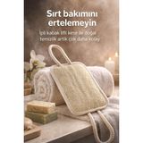 Uravas Store Kabak Lifli Ipli Kare Vücut Kesesi, Doğal EKSFOLIASYON,%100 Bitkisel Kabak Lifi