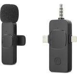 Uravas Store Kablosuz Yaka Mikrofonu Type-C Lightning 3.5 mm Siyah HDX2781