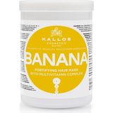Uravas Store Kallos Banana 1000ML Muz Ekstraktı ve Multivitamin Içeren Güçlendirici Saç Bakım Maskesi