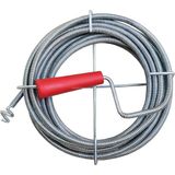 Uravas Store Kanal Açma Teli, 9 mm Kalınlık, Dayanıklı Metal Tel, Lavabo ve Gider Borusu Açacağı, Tıkanıklık Giderici, Spiral Tel, Ergonomik Sap, Kolay Kullanım, Lavabo, Tuvalet, Banyo, Küvet Açıcı (5 M)