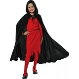 Uravas Store Kapşonlu Siyah Pelerin - Şapkalı Pelerin 90 cm