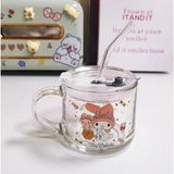 Uravas Store Kawaii My Melody Pipetli Kulplu Cam Bardak
