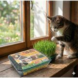 Uravas Store Kedi Çimi - Kedi Sindirim Sistemini Rahatlatıcı Sağlıklı Kedi Otu