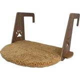 Uravas Store Kedi Kalorifer Petek Yatağı Peluş (Kahverengi, 30 x 50 Cm)