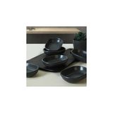 Uravas Store Keramika Mat Koyu Gri Noyan Çerezlik 11 cm 6 Adet 627
