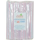 Uravas Store Körüklü Çizgili Pipet Ayran Kola Meşrubat Pipeti 22 cm Renk 150 Adet Paket