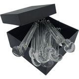 Uravas Store Kutulu 15 Adet Cam Karıştırma Kaşığı, Kahve Çay Kaşıkları, Buzlu Çay Kaşığı, Baharat Şeker Kaşığı, Hediyelik Cam Kaşık, Ev Ofis Işyeri Için 11CM
