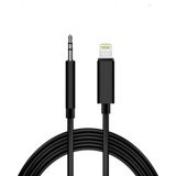 Uravas Store Kzy Iletişim Iletişm Lightning To 3.5mm Aux Ses Kablosu Çevirici Dönüştürücü Kablo 1 Metre - Siyah