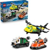 Uravas Store LEGO City Uçak, Servis Kamyonu ve Hoverkraft Karışımı 60505 – 7 Yaş Üzeri Çocuklar Için Servis Şoförü, Sahil Güvenlik, Sağlık Görevlileri Minifigürü Içeren Oyuncak Yapım Seti, Hediye Fikri (990 Parça)