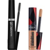 Uravas Store L’oréal Paris Infaillible Tüm Yüze Uygulanabilir Kapatıcı 330 Pecan & Telescopic Lift Maskara Makyaj Seti