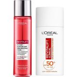 Uravas Store L’oréal Paris Revitalift Clinical Spf 50+ Yüz Güneş Kremi 50 ml +%5 Saf Glikolik Asit Peeling Etkili Tonik