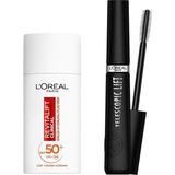 Uravas Store L’oréal Paris Telescopic Lift Maskara & Revitalift Clinical Spf 50+ Günlük Yüksek Uv Korumalı Yüz Güneş Kremi 50 ml Set