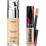 Uravas Store L’oréal Paris True Match Bakım Yapan Fondöten 1r Rose Ivory & Infaillible Tüm Yüze Uygulanabilir Kapatıcı 322 Ivory Makyaj Seti