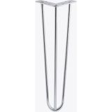 Uravas Store Martı 71 cm Krom Gümüş Metal Masa ve Sehpa Ayağı Tekli Sağlam Mobilya Yükseltici Destek Ayak Modeli
