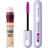 Uravas Store Maybelline New York Instant Anti Age Eraser Kapatıcı - 00 Ivory & Falsies Surreal Maskara Makyaj Seti