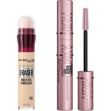 Uravas Store Maybelline New York Instant Anti Age Eraser Kapatıcı - 00 Ivory & Lash Sensational Sky High Maskara Makyaj Seti