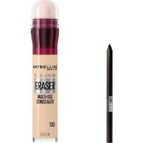 Uravas Store Maybelline New York Instant Anti Age Eraser Kapatıcı - 00 Ivory & Maybelline Tattoo Mini Jel Göz Kalemi Hediyeli