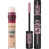 Uravas Store Maybelline New York Instant Anti Age Eraser Kapatıcı - 01 Light & Lash Sensational Sky High Cosmic Black Maskara Makyaj Seti