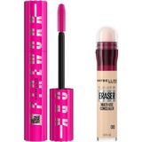 Uravas Store Maybelline New York Lash Sensational Firework Maskara & Instant Anti Age Eraser Kapatıcı - 00 Ivory Makyaj Seti