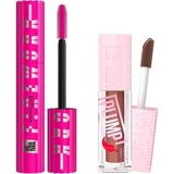 Uravas Store Maybelline New York Lash Sensational Firework Maskara & Lifter Plump Dudak Parlatıcısı- 007 Coca Zing Makyaj Seti