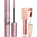 Uravas Store Maybelline New York Lash Sensational Sky High Maskara+ Lifter Gloss Nemlendirici Dudak Parlatıcısı- 009 Topaz Makyaj Seti