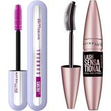 Uravas Store Maybelline New York Lash Sensational Yelpaze Etkili Intense Black Maskara - Ekstra Siyah & Falsies Surreal Maskara Makyaj Seti