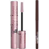 Uravas Store Maybelline New York Lasting Drama Automatic Liner Göz Kalemi- Brown Sugar & Lash Sensational Sky High Kahverengi Maskara Makyaj Seti
