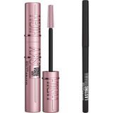Uravas Store Maybelline New York Lasting Drama Automatic Liner Göz Kalemi- Midnight Black & Lash Sensational Sky High Maskara Makyaj Seti