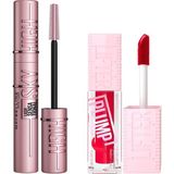 Uravas Store Maybelline New York Lifter Plump Dudak Parlatıcısı- 004 Red Flag & Lash Sensational Sky High Maskara Makyaj Seti