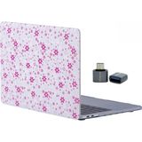 Uravas Store Mcstorey MacBook Pro 13 Baskılı Kılıf A1706 A1708 A1989 A2159 A2251 A2289 A2338 M1 M2 Uyumlu Sert Kılıf Ince Hafif Koruyucu Kapak Açık Pembe