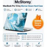 Uravas Store Mcstorey MacBook Pro 13 Mermer Desenli Kılıf A1706 A1708 A1989 A2159 A2251 A2289 A2338 M1 M2 Uyumlu Ince Hafif Sert Kapak Koruyucu Kılıf R-847