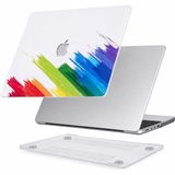Uravas Store Mcstorey MacBook Pro 13 Renkli Desenli Kılıf A1706 A1989 A2159 A2251 A2289 A2338 M1 M2 Uyumlu Ince Hafif Sert Kapak Koruyucu Kılıf Beyaz