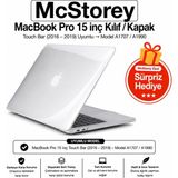 Uravas Store Mcstorey MacBook Pro 15 Kristal Şeffaf Kılıf A1707 A1990 Uyumlu Parlak Sert Tpu Kılıf Ince Hafif Koruyucu Kapak 2016-2019 Şeffaf