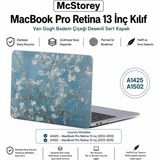Uravas Store Mcstorey MacBook Pro Retina 13 Inç Kılıf A1425 A1502 Uyumlu Çiçek Desenli Sert Kapak Hard Case Ince Hafif Laptop Koruyucu Flower 70