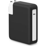 Uravas Store Mcstorey MacBook Şarj Adaptör Kılıfı Silikon 140W Usb-C Uyumlu A3429 A3428 A3403 A3186 A2991 A2780 A2485 | Esnek Ince Koruyucu Kapak MacBook Pro 16 Şarj Adaptörü Siyah