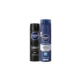 Uravas Store Men Erkek Sprey Deodorant Deep Dimension 48 Saat Anti-Perspirant Koruma 150ML ve Men Protect&care Tıraş Jeli 200ML, Kuru Ciltler Için, Pürüzsüz Tıraş