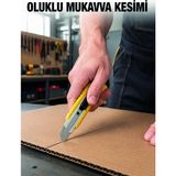 Uravas Store Metal Gövdeli 5’li Falçata Seti Profesyonel Maket Bıçağı Karton Koli Kesici