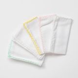 Uravas Store Mey Ithalat® AC24447 Basic 5'li Bebek Ağız Mendili 25X25 cm Pink
