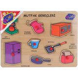 Uravas Store Mey Ithalat® ONY-168-169 Ahşap Tutmalı Mutfak Gereçleri - Oyuncak