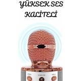 Uravas Store Mey Ithalat® Şarjlı ve Uzun Pil Ömürlü Karaoke Mikrofon USB Bellek Destekli, Profesyonel Ses