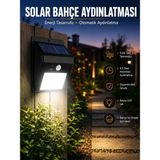 Uravas Store Mey Ithalat® Solar Lamba Giriş, Bahçe Yol Avlu Hareket Sensörlü LED Parlak Gece Su Geçirmez