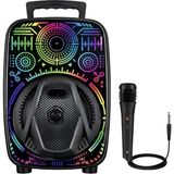 Uravas Store Mey Ithalat® Taşınabilir Bluetooth Speaker Mikrofonlu Rgb Işıklı Karaoke Ses Sistemi