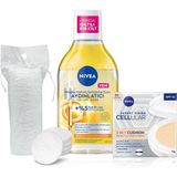 Uravas Store Micellar Makyaj Temizleme Suyu 400ML ve Cellular Expert Cushion Yüz Güneş Krem,orta Ton,pamuk Hediye