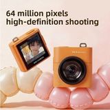 Uravas Store Mini Dijital Kamera 64MP 16X Digital Zoom Retro Vintage 1.4’’ekranlı Video Kamera Taşınabilir Tasarım Pembe